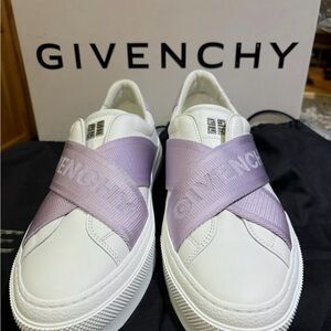 Givenchy Women's White and Lavender Sneakers